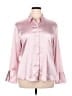 Express 100% Polyester Metallic Pink 3/4 Sleeve Blouse Size XL - photo 1