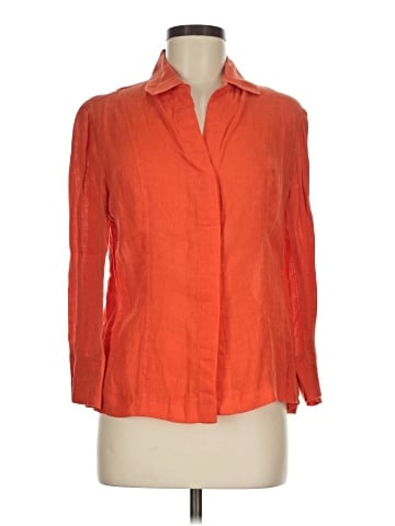 Ellen Tracy 3/4 Sleeve Button-Down Shirt (view 1)