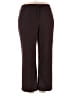 Notations Solid Brown Casual Pants Size XL - photo 1