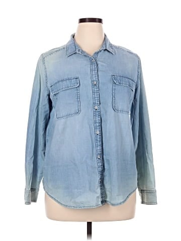 Caslon Long Sleeve Button-Down Shirt (view 1)