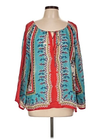 Sundance 3/4 Sleeve Silk Top (view 1)