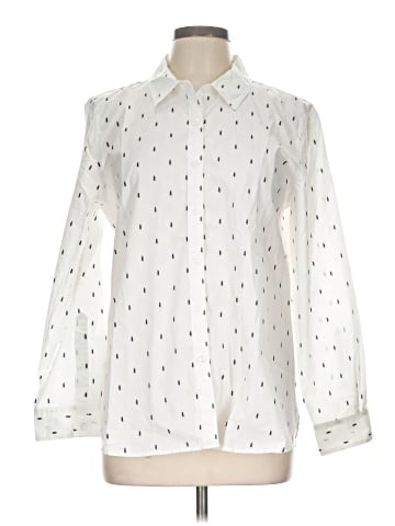 Garnet Hill Long Sleeve Button-Down Shirt (view 1)