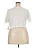 BP. Solid White Short Sleeve Top Size 3X - photo 2