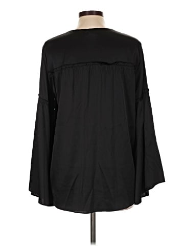 Catherine Malandrino Long Sleeve Silk Top (view 2)