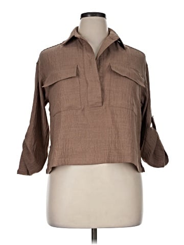 Max Studio 3/4 Sleeve Blouse (view 1)