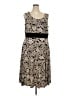 Perceptions Paisley Tan Black Cocktail Dress Size 3X - photo 1