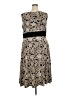 Perceptions Paisley Tan Black Cocktail Dress Size 3X - photo 2