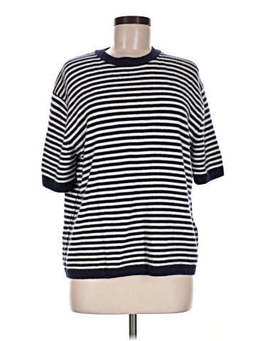 Madewell Relaxed Cashmere Sweater Tee in Stripe (view 1)