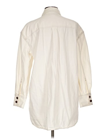 Madewell Denim Oversized Mini Shirtdress: Garment-Dyed Edition (view 2)