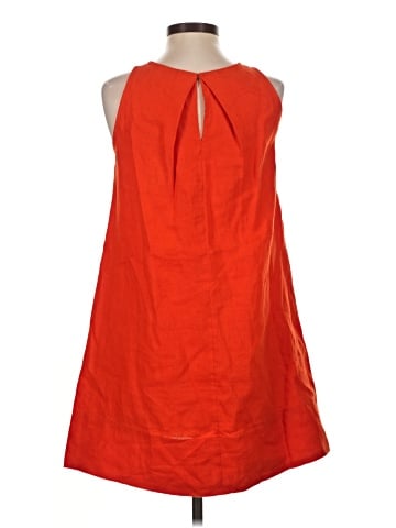 Madewell Mini Shift Dress in Linen (view 2)