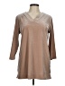 Lands' End Tan 3/4 Sleeve T-Shirt Size M (petite) - photo 1