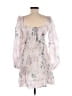 Dynamite Floral White Cocktail Dress Size M - photo 2