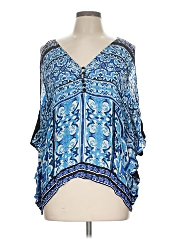 Hale Bob 3/4 Sleeve Silk Top (view 1)