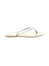 J.Crew Silver Flip Flops Size 8 - photo 1