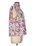 CeCe 100% Polyester Floral White Sleeveless Blouse Size L - photo 4