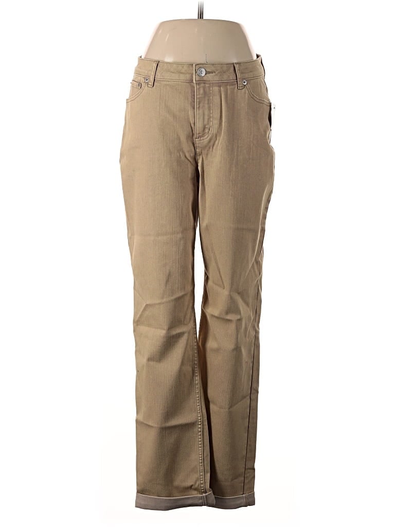Pre-owned Logo By Lori Goldstein Jeans In Tan
