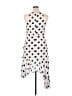 CeCe 100% Polyester Polka Dots White Cocktail Dress Size 14 - photo 2