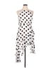 CeCe 100% Polyester Polka Dots White Cocktail Dress Size 14 - photo 1