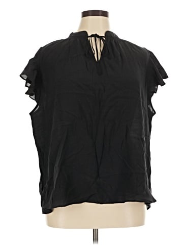 LC Lauren Conrad Short Sleeve Blouse (view 1)