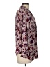 Ann Taylor 100% Polyester Paisley Purple Long Sleeve Blouse Size L (petite) - photo 4