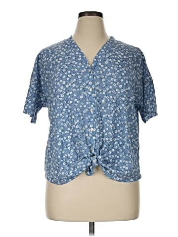 Bobeau Short Sleeve Blouse (view 1)