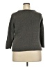 Eileen Fisher Metallic Gray Pullover Sweater Size 2X - photo 2