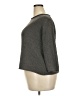 Eileen Fisher Metallic Gray Pullover Sweater Size 2X - photo 5