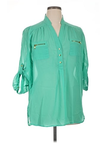 My Michelle 3/4 Sleeve Blouse (view 1)