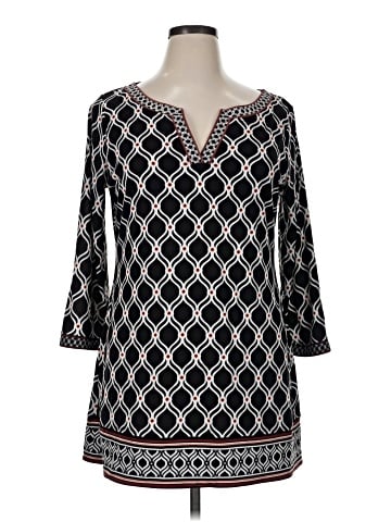 White House Black Market 3/4 Sleeve Blouse (view 1)