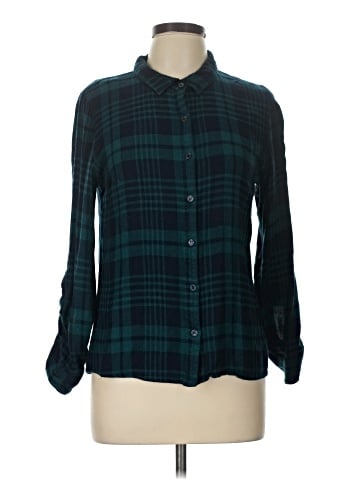 Francesca's Long Sleeve Button-Down Shirt (view 1)