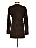 Nina Leonard Animal Print Color Block Graphic Leopard Print Black Brown Pullover Sweater Size S - photo 2