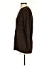Nina Leonard Animal Print Color Block Graphic Leopard Print Black Brown Pullover Sweater Size S - photo 5