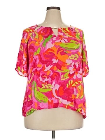 Belldini Short Sleeve Blouse (view 1)