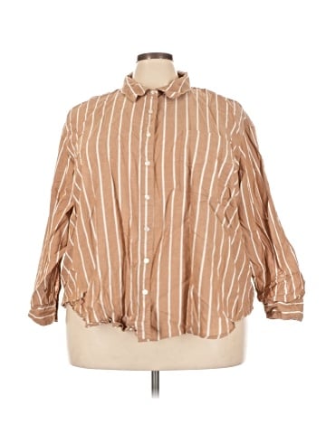 Maurices 3/4 Sleeve Button-Down Shirt (view 1)