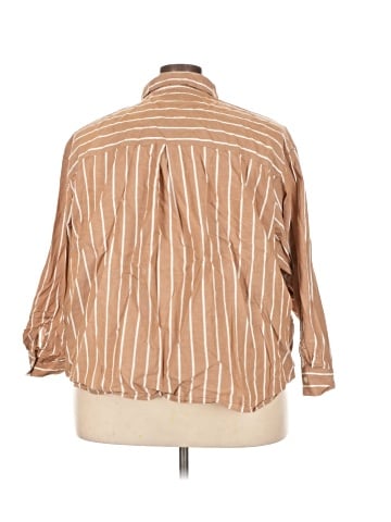 Maurices 3/4 Sleeve Button-Down Shirt (view 2)