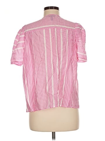 Aqua Short Sleeve Blouse (view 2)
