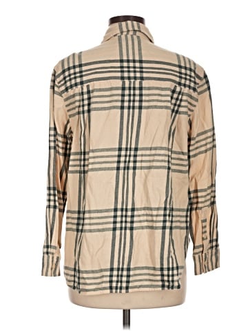 Madewell Oversized Ex-Boyfriend Swing Shirt in Windowpane (view 2)
