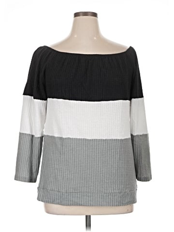 Ashley Stewart 3/4 Sleeve Top (view 1)