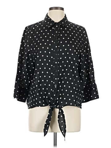 Chico's 3/4 Sleeve Button-Down Shirt (view 1)