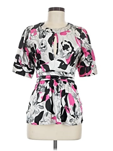 BCBGMAXAZRIA Short Sleeve Blouse (view 1)