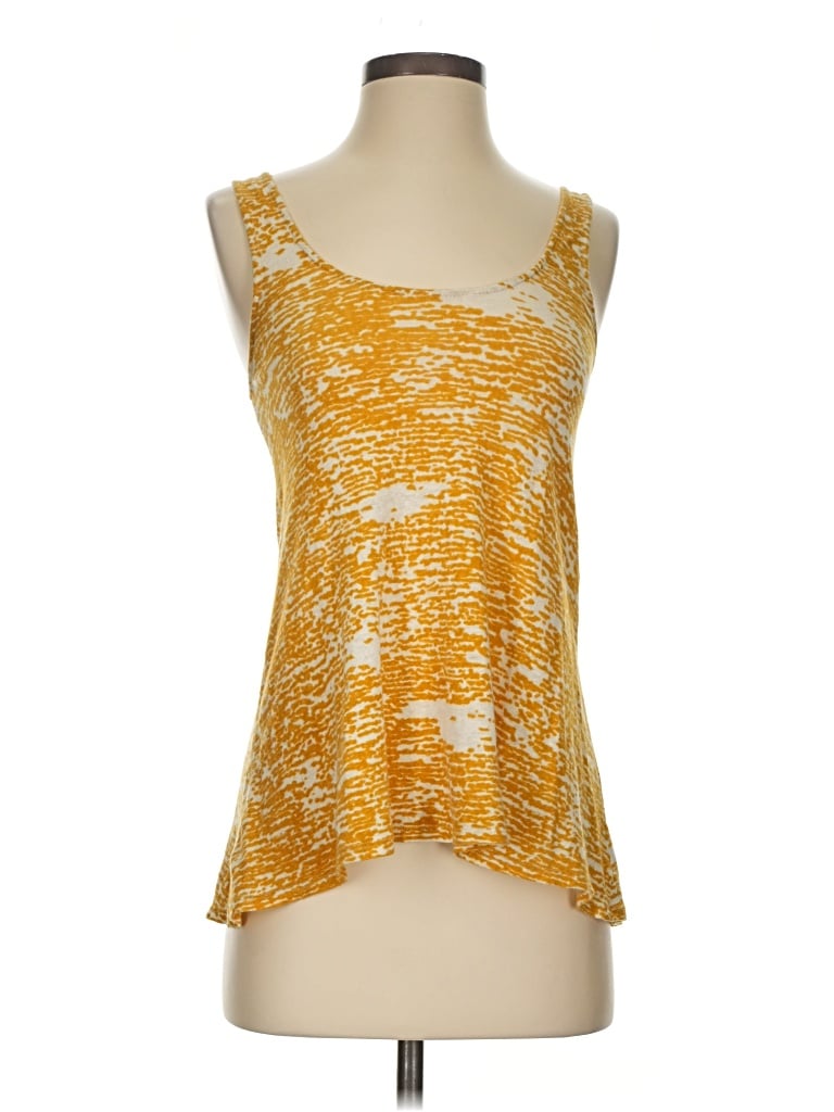 Pre-owned Staring At Stars Tank Top Gold Strapless Neckline Tops