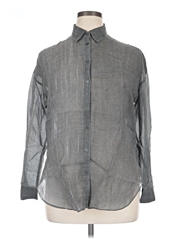 Massimo Dutti Long Sleeve Button-Down Shirt (view 1)
