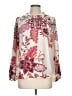 Ann Taylor LOFT 100% Polyester Floral Ivory 3/4 Sleeve Blouse Size Lg Petite - photo 1