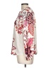 Ann Taylor LOFT 100% Polyester Floral Ivory 3/4 Sleeve Blouse Size Lg Petite - photo 5
