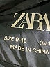 Zara Solid Black Snow Jacket Size 9 - 10 - photo 3