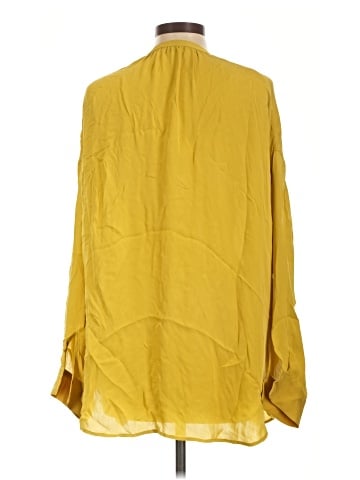 Vince. Long Sleeve Silk Top (view 2)