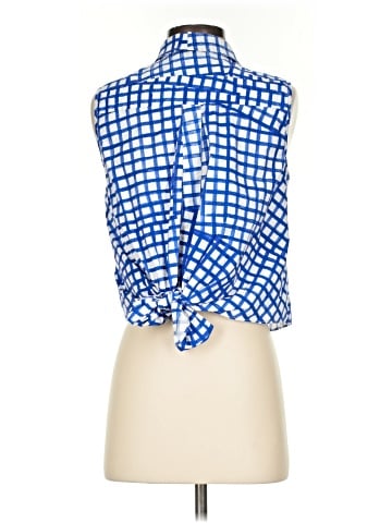 Milly Sleeveless Button-Down Shirt (view 2)