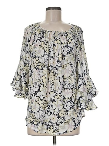 Chaps 3/4 Sleeve Blouse (view 1)