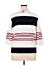 Talbots Stripes White Pullover Sweater Size 1X Petite - photo 2