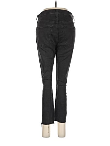 Madewell Petite 10" High-Rise Skinny Jeans in Berkeley Black: Button-Through Edition (view 2)